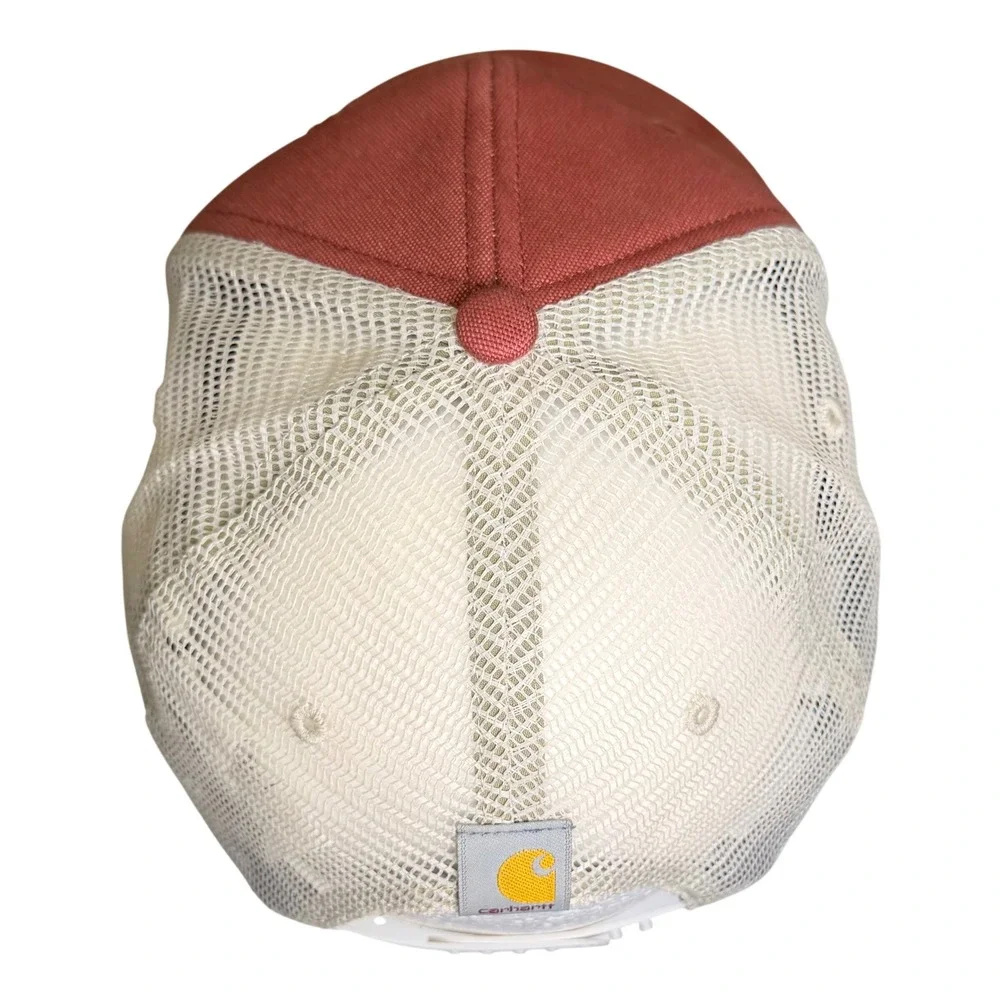 Carhartt Denali National Park Trucker Hat Mens OSFA Salmon Pink Mesh Snapback